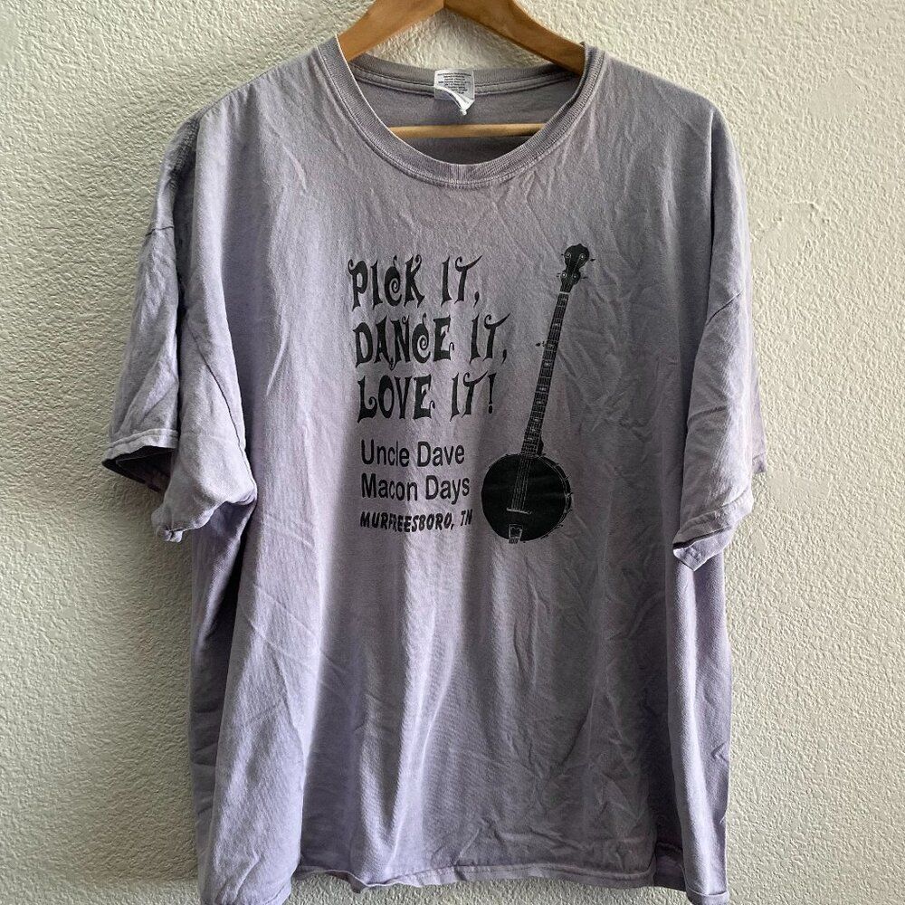 Uncle Dave Macon Days Murfeesboro TN Banjo Grand Ole Opry T-Shirt 2XL